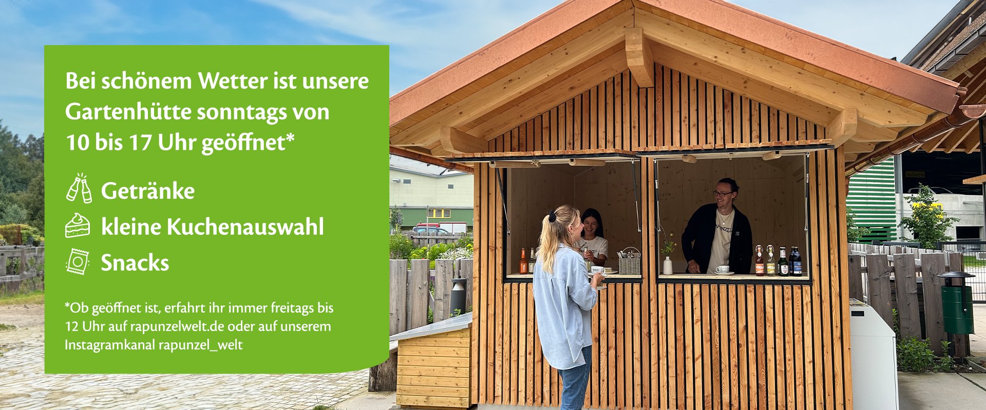Gartenhütte der Rapunzel Welt
