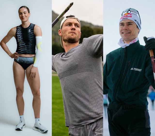 Alexandra Burghardt, Thomas Röhler und Vinzenz Geiger